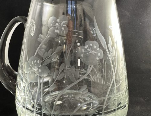 #24 – Etched Crystal Pitcher